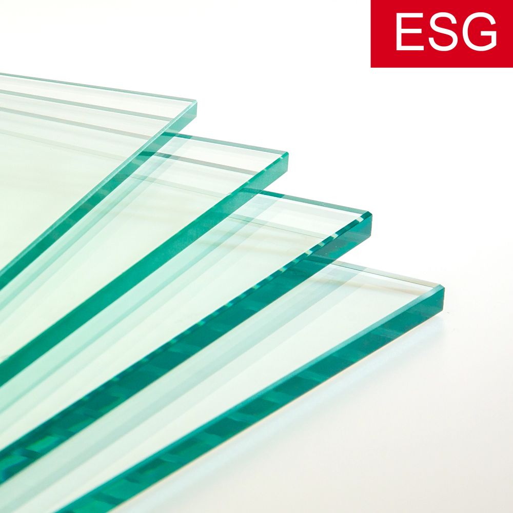 GLASPLATTE  6 mm ESG poliert Glas Einlegeboden NACH MAß GEFERTIGT 86,77€/m² 