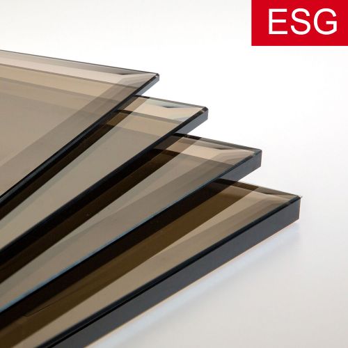 Parsol-Bronze Glas mit Facettenschliff als ESG - Sicherheitsglas  Vorschaubild #1